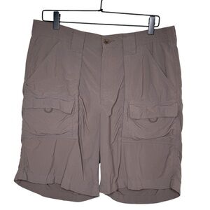 L.L Bean mens 34 nylon cargo shorts fishing outdoors hiking